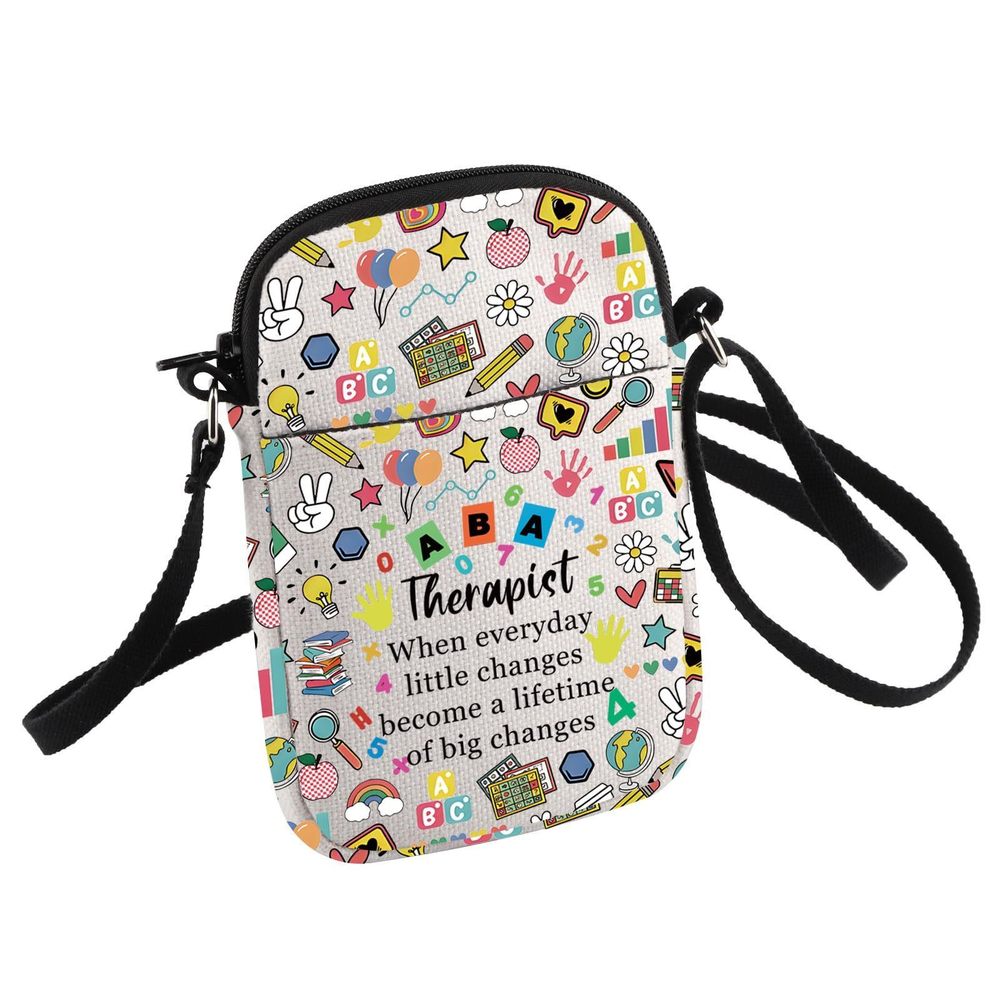 Aba Behavioral Therapist Gift Autism Teacher Gift Aba Therapist Crossbody Bag :